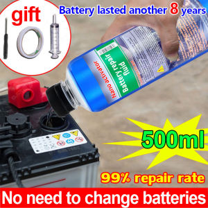 【Battery lasts another 10 years】battery repair liquid car battery water battery acid water 100% repaired 电池修复液 电池水