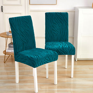 Extraordinary dining chair cover Elastic stretchable thickened printed chair protector Modern washable removable anti-soiling waterproof room party seat cushion slipcover universally suitable size dining chair seat cover
