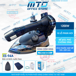 [COMBO] Bàn ủi bình treo công nghiệp ES-94A + Mặt nạ chống bóng vải SILVER STAR - Hàng chính hãng