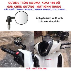 Gương Rizoma Điều Chỉnh Cánh Gió Xoay 180 Độ Gắn Chuẩn Chân Gương Xe Máy Các Hãng Honda Yamaha SYM