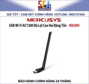 Mercusys USB Wi-Fi AC1300 Độ Lợi Cao Hai Băng Tần - MA30H