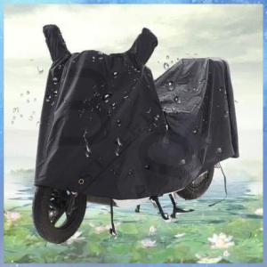 Universal Waterproof Motorcycle Cover Big Size Motor Cover Black Raincoat
