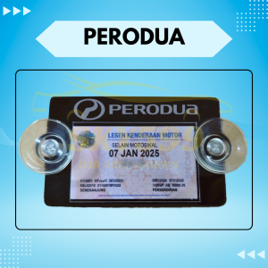 New Roadtax Holder Acrylic Color With Suction Cup 2024 Version New Size Proton Perodua Bezza Axia myvi Saga S70 X50 X70 Preve exora Iriz Viva Wira waja Kenari kancil Ativa aruz RFID Holder