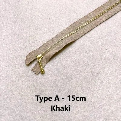 Zip Metal #3 Closed End Metal Nylon Zippers 闭尾拉链 DIY Bag Accessories Craft Crochet Knitting