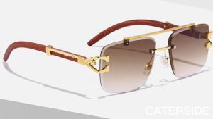 CATERSIDE R Square Sunglasses: Luxury & Comfortable Eyewear for Men & Women