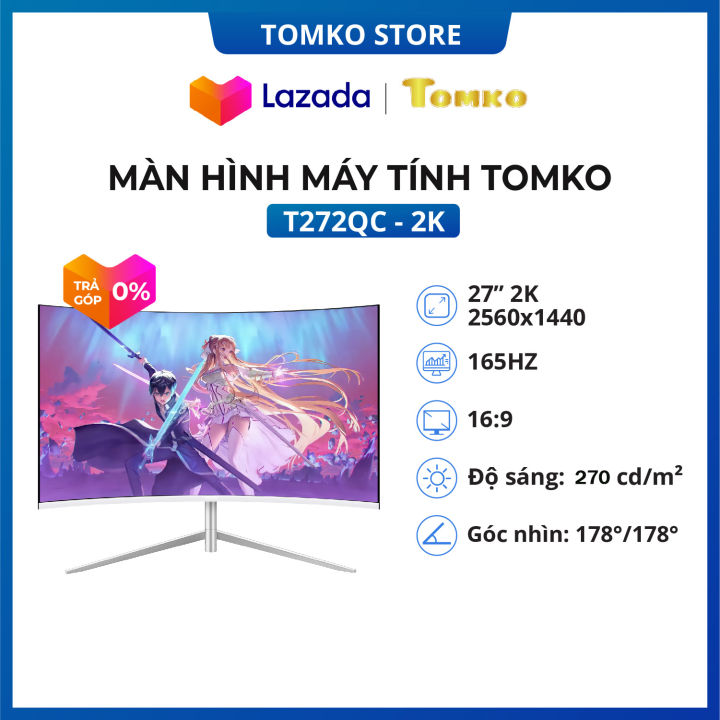 Màn Hình Máy Tính 27 inch, Màn Hình Gaming T272QC 2k – Tấm nền VA Tần ...