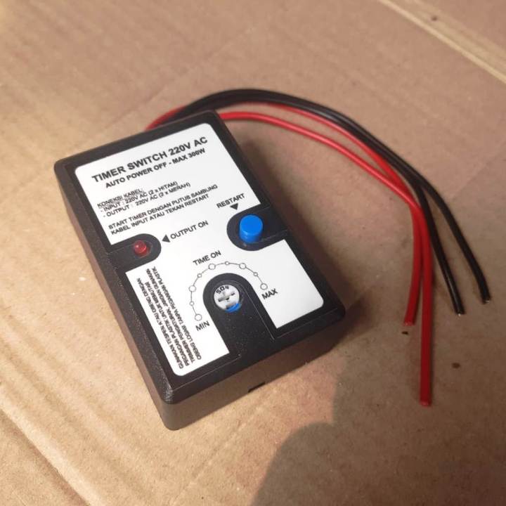 Timer Switch 220V AC Pewaktu Auto Power OFF Saklar OFF Otomatis Simpel ...
