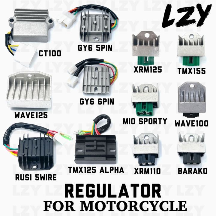 LZY Regulator Motorcycle 5/6PIN WAVE CT100 GY6 XRM TMX MIO RUSI BARAKO ...