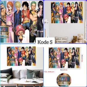 WALLSTICKER WALLSTIKER WALL STICKER STIKER DINDING ANIME ANIMASI FIGURE KARTUN ONEPIECE WALLPAPER ONE PIECE SANJI ZORO LUFFY NAMI WANTED WALSTICKER WALSTIKER PAPER TEMBOK WALLPEPER KARAKTER DEKORASI RUANG TAMU KAMAR TIDUK ANAK ANAK