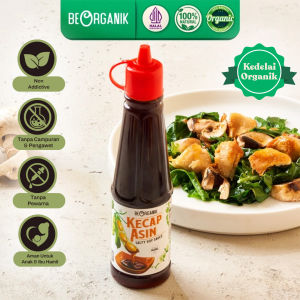 Kecap Asin Organik / Salty Soy Sauce Beorganik (Non GMO & MSG) 140ml