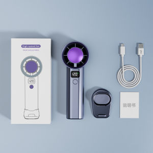Fast Delivery⚡High appearance 120 level handheld portable fan typec rechargeable high wind cooling ultra high speed powerful small wind cannon