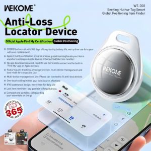 Thẻ Định Vị WEKOME Huthur Tag Thông Minh – Kết Nối iPhone Find My Pin 365 Ngày Chống Nước IPX5