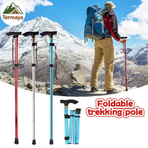 Termaya Foldable Trekking Pole Hiking Sports Outdoor Mountain Climbing Travel Walking Tongkat Lipat 登山杖