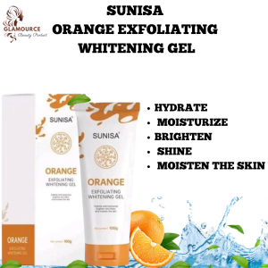 Gmeelan Exfoliating Orange Gel Facial Body Scrub Blackhead Removal Anti-aging Beauty Skin Products Darkspot Vitamins For Brightens Skin Tone And Moisturizing