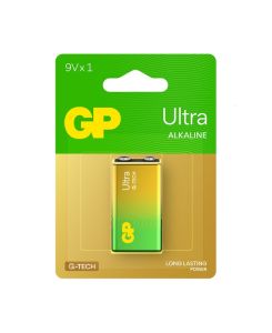GP Alkaline Ultra 9V Battery (Card of 1)