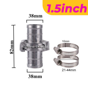 Garden Hose Repair Repairer Aluminum Pipe Fitting Hose Quick Connector With Clamp Agriculture Irrigation Accessories