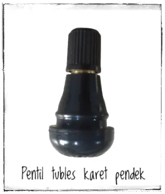 Pentil tubles motor mobil karet pendek pentil tubeless TR 412