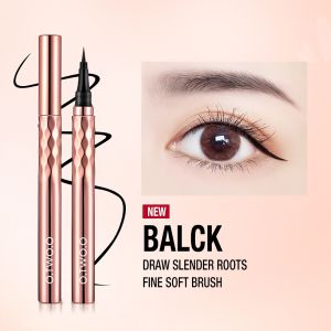 O.TWO.O Gold Embroidery Eyeliner Pen Waterproof Long Lasting Classic Black Easy To Wear Eye Makeup