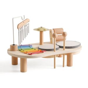 Baby Educational Toys Wooden Aeolian Bells Montessori Childrens Musical Toys Xylophone Newborn Birthday Gifts Music Table Toys