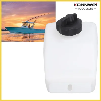 Konnwei Marine Fuel Tank 309‑70010‑3 Leakproof Boat Gas Tank with Cap for 2.5 3.5 Horsepower 2 Stroke Outboard