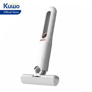 Kuwo Mini Mop Self-Squeeze Wet Hand Free Portable Replaceable cotton head Home Window Cleaner Tools for For Floor Kitchen Sink Toilet Car Wash Refrigerator Pet Hair Foldable Small Wet Dry Dual Use Mini Mop