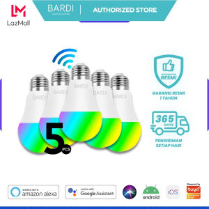 [5 PCS] BARDI Smart LED Light Bulb RGB+ WW 9W Wifi Wireless IoT Home