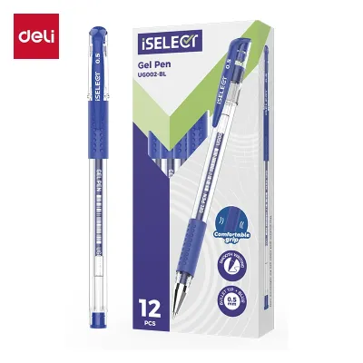 Deli I-Select Gel Pen Serbaguna / All Purpose Gel Pen 0.5mm UG002