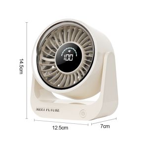 Mini Camping Fan Hand Portable Bag Rechargeable 10000mAh Electric 5 Speeds Strong Wind Desk Fan for Home Office School