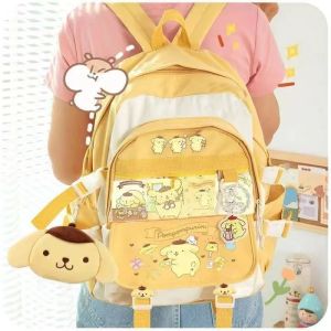 Sanrio Ba Lô Đi Học y2k Màu Xanh Dương Hình cinnamoroll Nhồi Bông Đáng Yêu Cho Bé