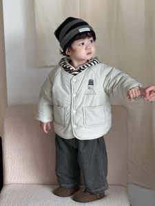 Childrens Winter Cotton Coat 2025 Autumn and winter Korean-style childrens clothing custom-made baby winter clothes