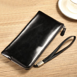 Long Wallet for Mens Card Holders Coin Purse Male Purse Quality Zipper Large Capacity Big Coins Wallet