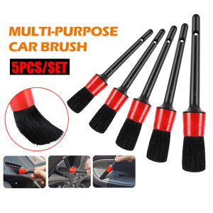 5pc Car Detailing Brush Kit Plastic Vehicle Auto Interior Auto Cleaning Car Wash Cleaning Brush Set for Wheel Clean Set