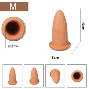 GREATLH Ceramic Spawning Breed Cone for Discus Fish and Angelfish Fish Breeding Cones Cave