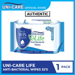Uni-Care Life Anti-Bacterial Wipes 32s Pack of 1