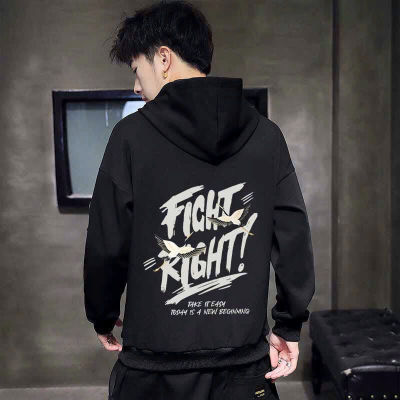 Áo hoodie, áo khoác nam nữ chất nỉ dày form rộng có mũ Ulzzang In Chữ FIGHT - xuongniTNT