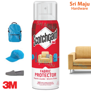 MAJU 3M Scotchgard Fabric Water Shield 4106PF Water Proof Shoe Cap Sofa Protector Repel Liquid Block Stain 10oz 283g Red
