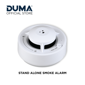 DUMA STAND ALONE SMOKE ALARM WITH AA BATTERIES AND LOUD ALARM WITH FEATURE PHOTOELECTRIC SENSOR