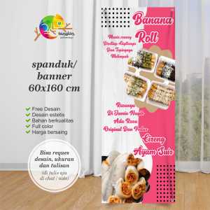 Cetak Spanduk Banner Bananarol Dan Cireng Ayam Suwir