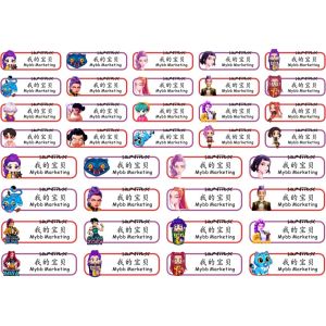 KPop Demon Hunters 3D Crystal Name Stickers - waterproof ready stock