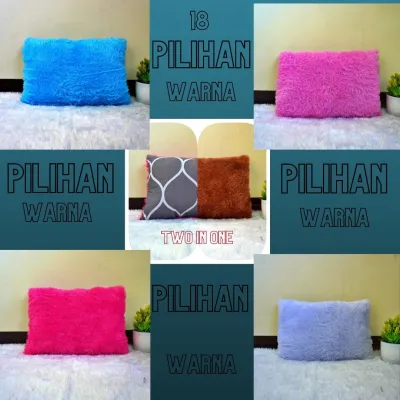 Bantal Sofa/Bantal Tidur Bulu Rasfur 2 Tampilan