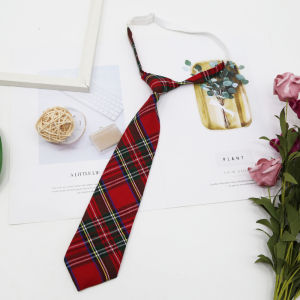 Nicedays🍒Seragam Pelajar Dasi Bebas Simpul Gaya Preppy Aksesori Kemeja Kotak-kotak Pendek Gaya Jepang COD