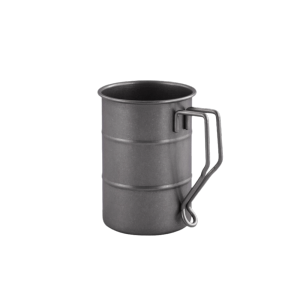 OKDEALS01 Stainless Steel Retro Mug Portable Design Folding Handle Camping Mug Water Cup Creative Vintage Beer Mug Outdoor Camping