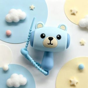 RGFV STORE Hammer Key Chain Holder Sound-Making Hammer Key Chain Cute PVC Cartoon Panda Bag Pendant Little Bear Sound Toys Creative Backpack Charm Fashion Gift for Boys Girls
