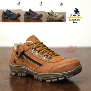 Sepatu Safety Pria Ujung Besi & Boots Pendek Outdoor Touring Keren