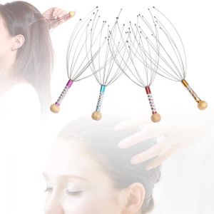 Dụng Cụ Massage Da Đầu loại chân nhện có cán cầm Máy Mát Xa Đầu B.Tuộc Bằng Kim Loại Giúp Thư Giãn Và Giảm Đau Cơ