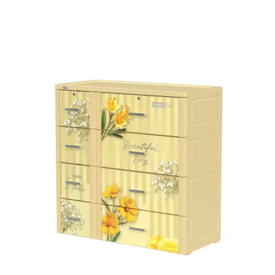 Tủ Shino 4 tầng 8 ngăn kéo lớn nhỏ tủ nhựa phù hợp gia đình trẻ em tiện lợi xếp quần áo lưu trữ vật dụng đa năng nhựa cao cấp Nhựa Duy Tân