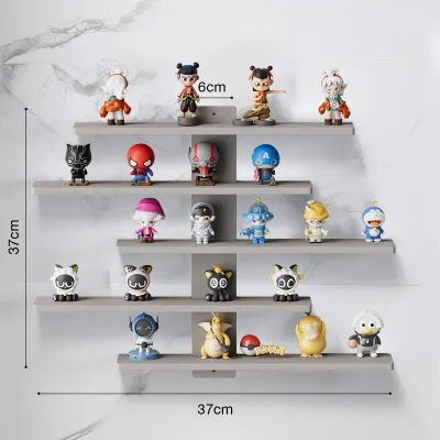 Wall-Mounted Toy Storage Rack No Drilling Storage Rack Blind Box Doll Display Stand Home Creative Figurine Display Rack