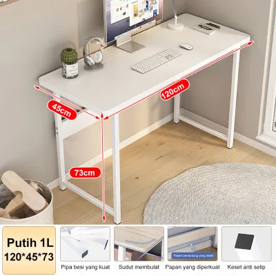 120CM Meja Belajar Meja Tulis Meja kantor minimalis Meja Kerja Kayu Meja Makan Meja Gaming