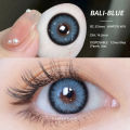 BALI Gray 1 pair color contact lenses 14.2mm brown contact lens use yearly. 