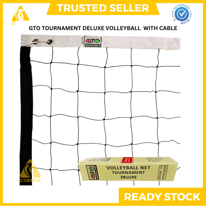 GTO Volleyball Net Deluxe with Cable/GTDX 10 Mesh with Cable/DXPRO